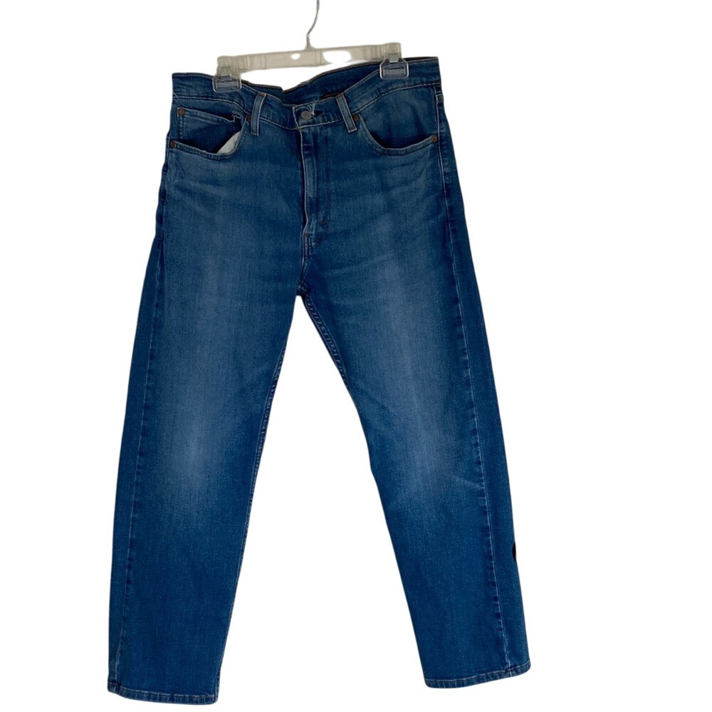 Levis 505 Mens Classic Straight Leg Jeans Size 36x30 Medium Wash Denim